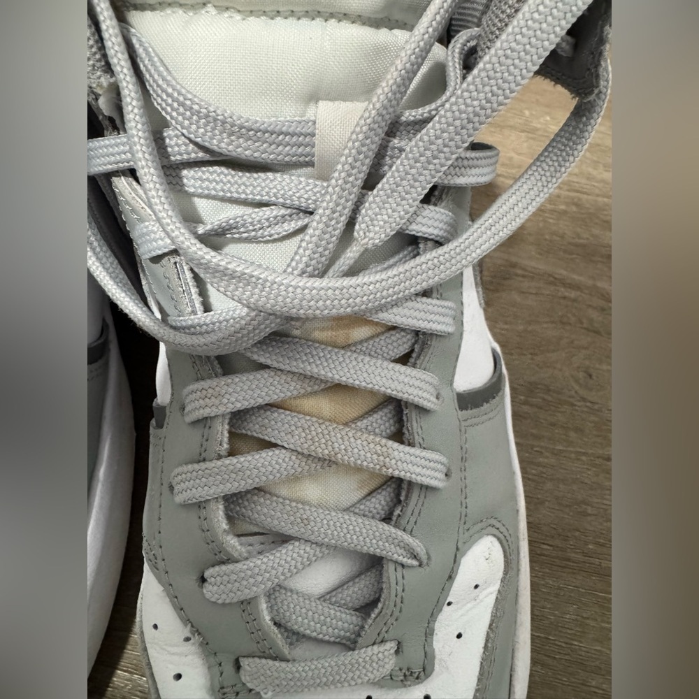 Nike Dunk High Up Gray and White High-Top Shoes | Good Used Condition - Picture 9 of 10